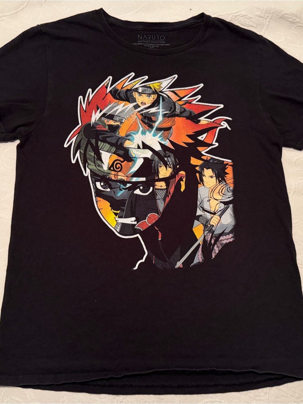 Vintage Naruto Shippuden Collection Men's T-Shirt M 100% Cotton